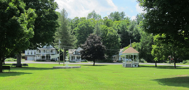 Newfane Common - spot Chevy Chase trashed in FUNNY FARM