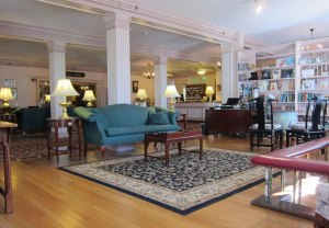 Middlebury Inn lobby from the spot I "staked out"