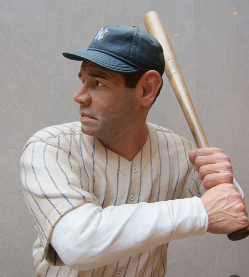 Wooden statue of "The Babe."