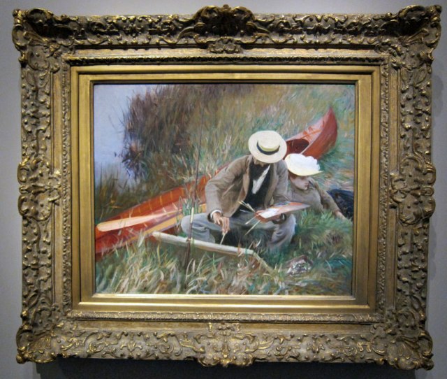 Another of his oils in the exhibit.