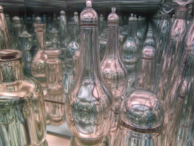 In the Contemporary Gallery.  And, done with mirrors.