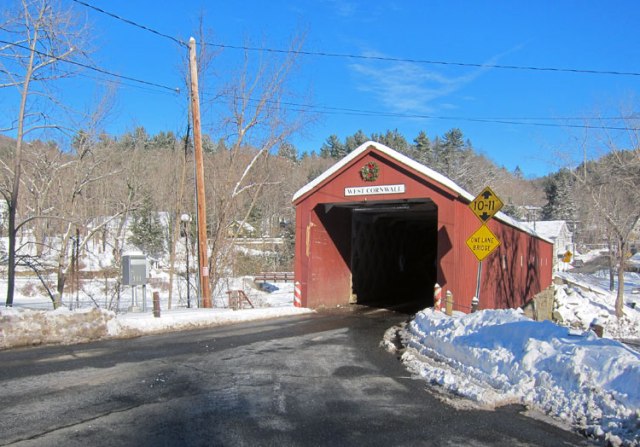 COVERED BRIDGE - WEST CORNWALL, CONNECTICUT