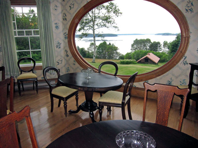 View from dining room to the bay and Maine.