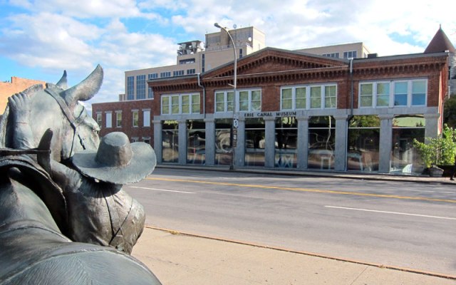 Syracuse, NH Erie Canal Museum in the original 1850s Weighlock Building.