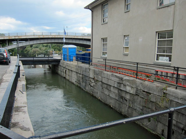 The uppermost original lock.