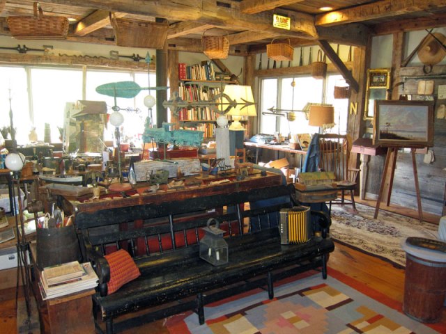 Eric Sloane's studio as it was when he died in 1985