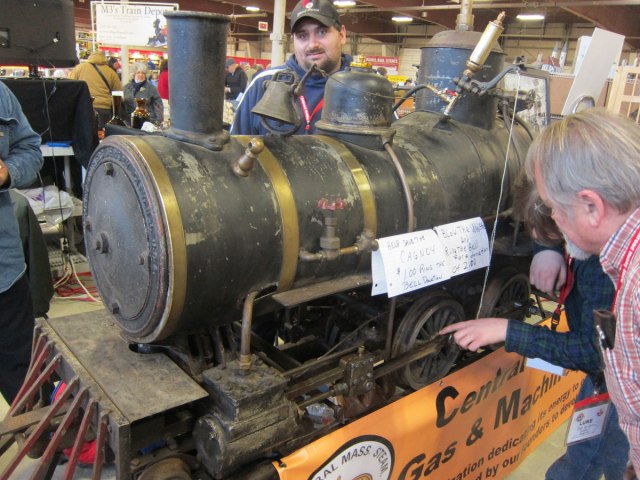 Small "toy" steam engine from an early amusement park. Note SAND DOME.