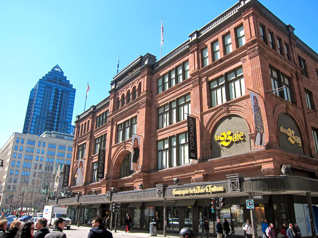 THE BAY - Hudson's Bay Company store in Montreal.