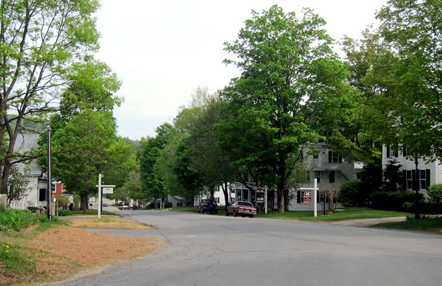 Arriving in Grafton, Vermont on Route 121.