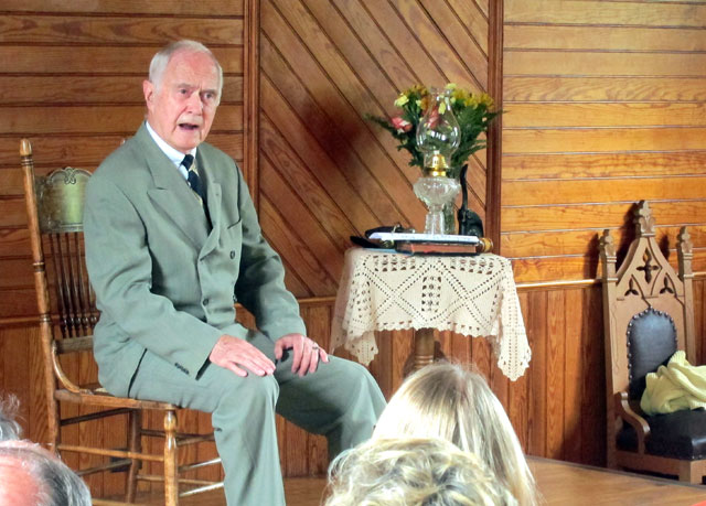 Jim Cooke, famed Calvin Coolidge-actor, in his final performance.