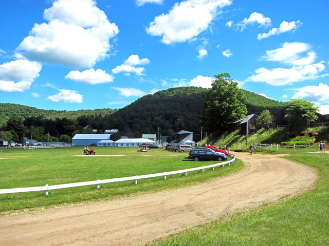 Entering the Tunbridge World's Fair grounds for the 2014 Vermont History Fair.