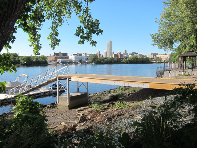 Albany looking across the Hudson River from Fort Crailo.